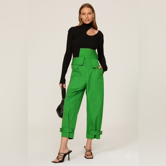 3.1 Phillip Lim Pants - 3.1 Phillip Lim Structured Banana Trousers Green Womens 6‎